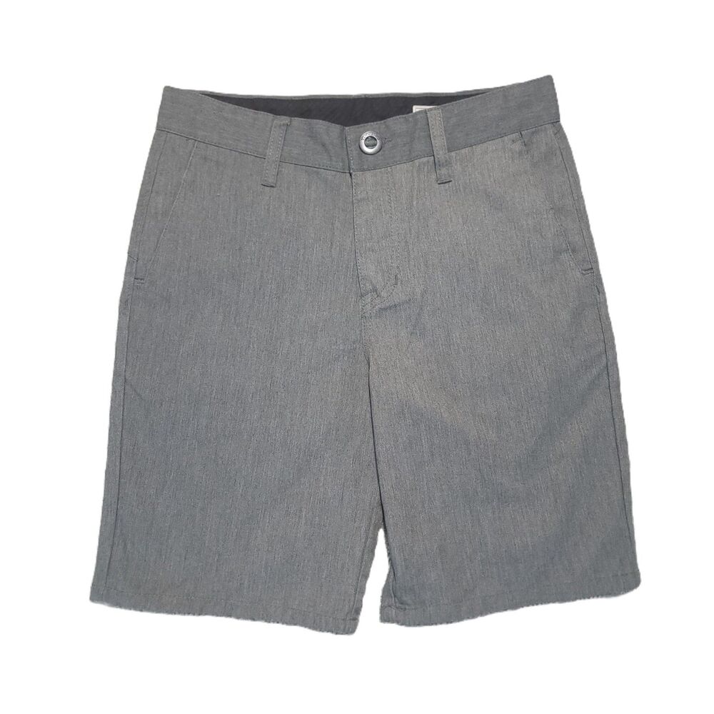 Volcom Chino Shorts Mens 27 Gray True to This Logo Surf Skate Golf